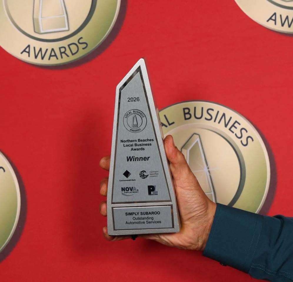 The 2026 Northern Beaches Local Business Awards trophy
