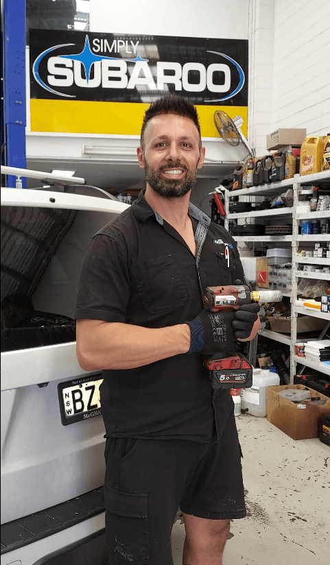 Charlie Mashalany in the workshop